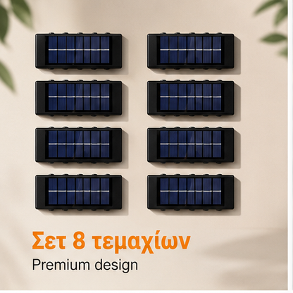 SET 8 LAMPI BIDIRECTIONALE, 15CM, 10 LED-URI