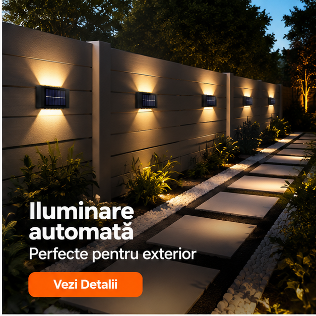 SET 8 LAMPI BIDIRECTIONALE, 15CM, 10 LED-URI