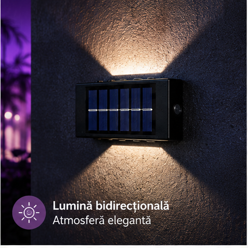 SET 8 LAMPI BIDIRECTIONALE, 15CM, 10 LED-URI