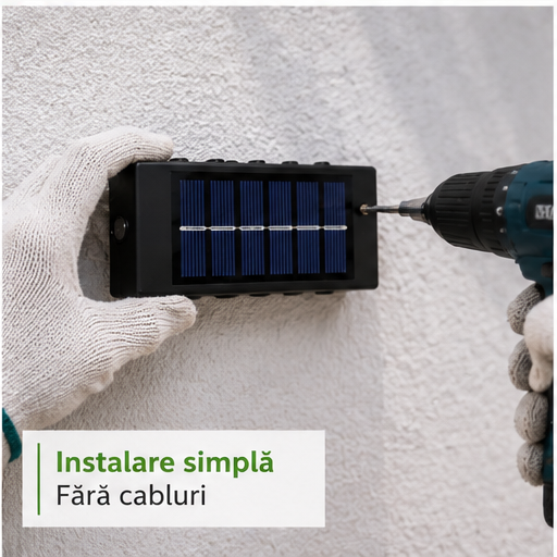 SET 8 LAMPI BIDIRECTIONALE, 15CM, 10 LED-URI