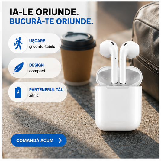 Casti Bluetooth Wireless connectare fara fir