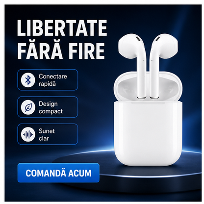 Casti Bluetooth Wireless connectare fara fir