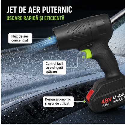 Suflanta CAR DRY Multifunctionala Portabila 48v, 2 acumulatori inclusi!!!