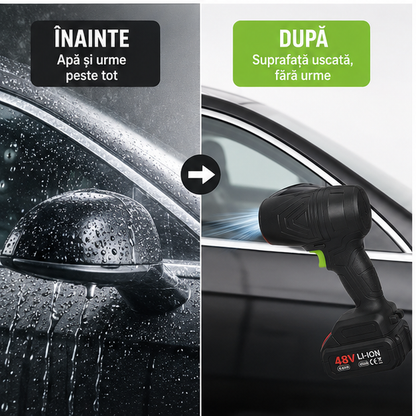 Suflanta CAR DRY Multifunctionala Portabila 48v, 2 acumulatori inclusi!!!