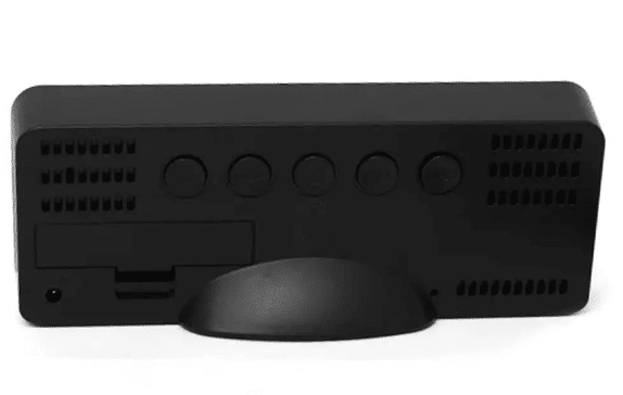 Ceas multifunctional cu LED stil oglinda curbata, alarma dig