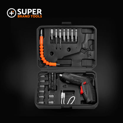 Mini surubelnita electrica, accesorii incluse, 2 moduri de utilizare, acumulator 3,6V