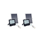 2x Proiector LED 15W-25W cu panou solar si telecomanda