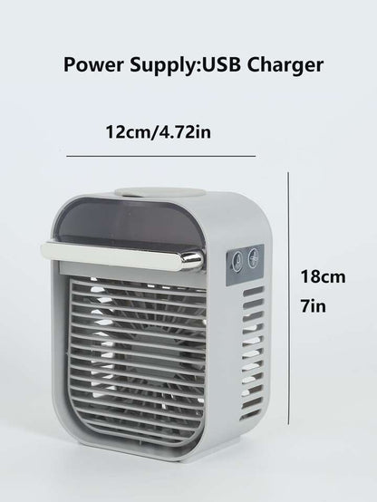 mini Răcitor de aer și umidificator, ventilator personal de 
