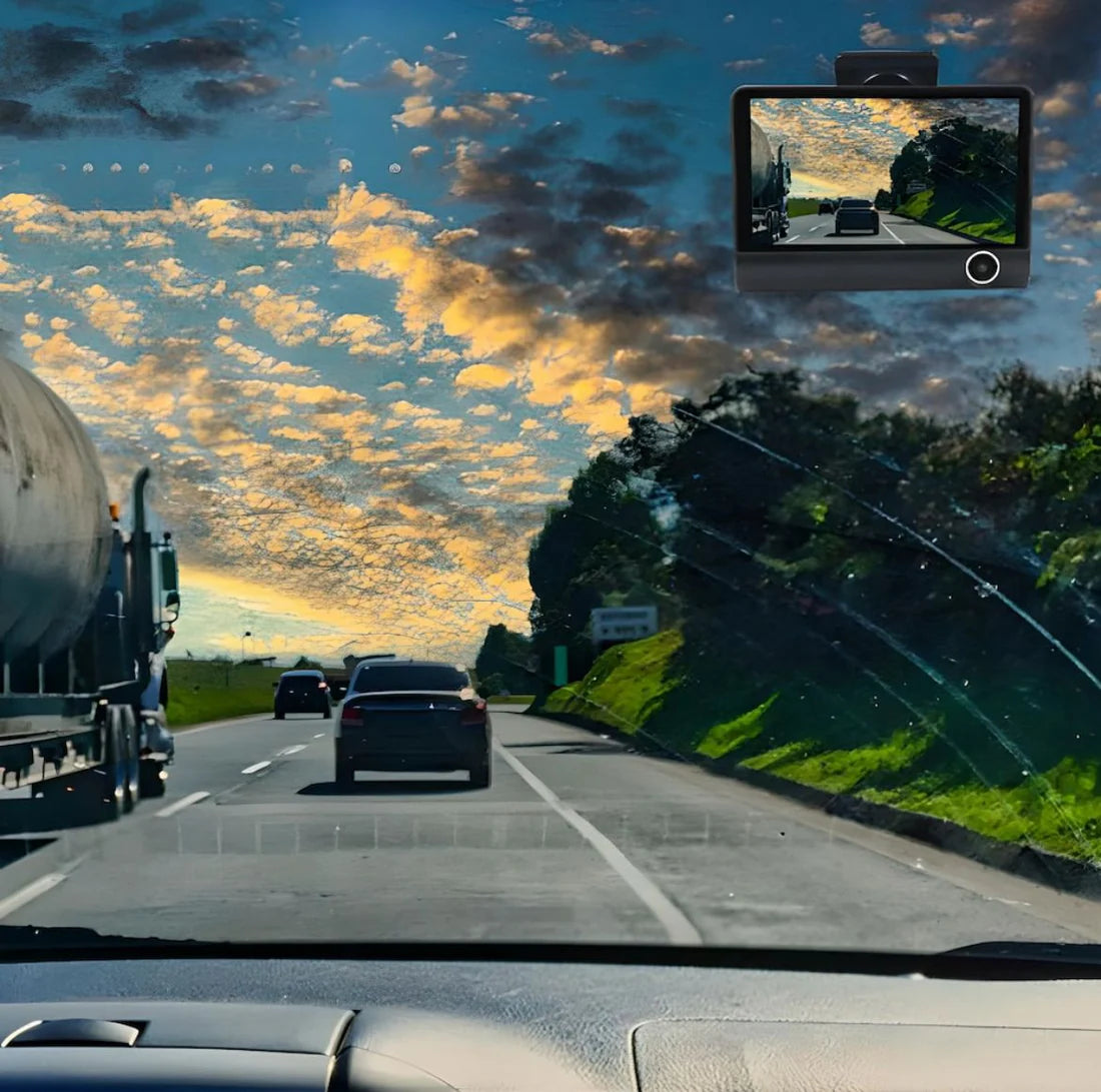 Cameră Video ULTRA HD  Auto Triplă Fata/Spate/Interior