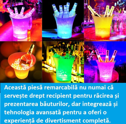 Frapieră 7 LITRI cu Bluetooth și Iluminare LED – Portabilă, Elegantă, Multifuncțională