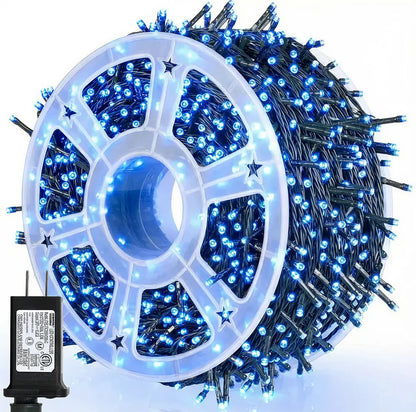 Instalatie De Craciun 1000 LEDURI, Tip Rola, Pentru Interior/Exterior, Lungime 100 m, 8 Moduri De Lumini