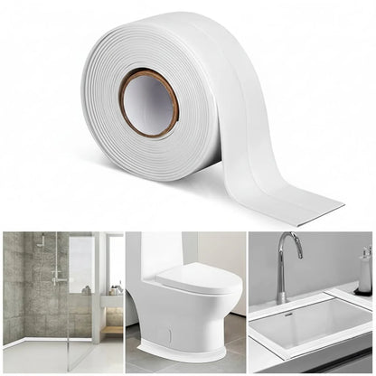 Banda adeziva de etansare, ideala pentru chiuveta, plita, cada si cabina de dus, waterproof, dim 3,2x3,8