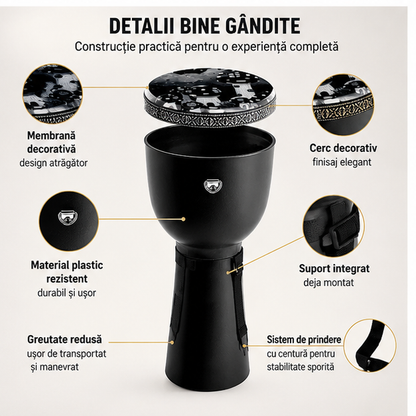 Darbuka tarabana Oriental Sounds, 40 cm, husa inclusa