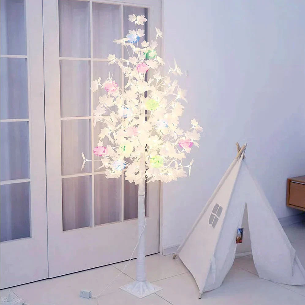 Copac Decorativ Iluminat cu 200 LED-uri, 180 cm Inaltima, Lu