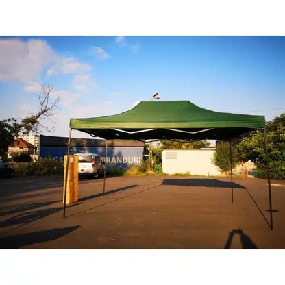 Cort Pavilion 3x3m verde Pliabil Cadru Metal pentru Curte, G