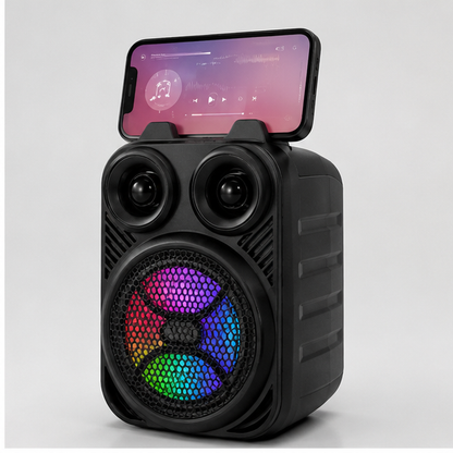 Boxă Portabilă cu Suport Telefon și Mâner
