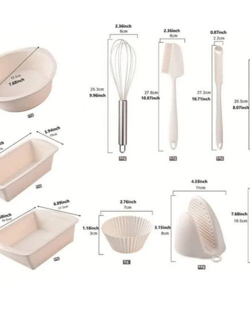 Set copt silicon profesional 22 piese, tavi si ustensile non stick, rezistent -40 grade C, 230 grade C