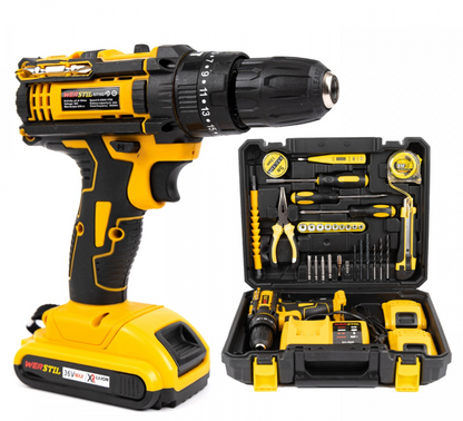 Trusa Bormasina LEIHMANN cu 2 Acumulatori 48V 8Ah, Autofiletanta cu 33 de accesorii