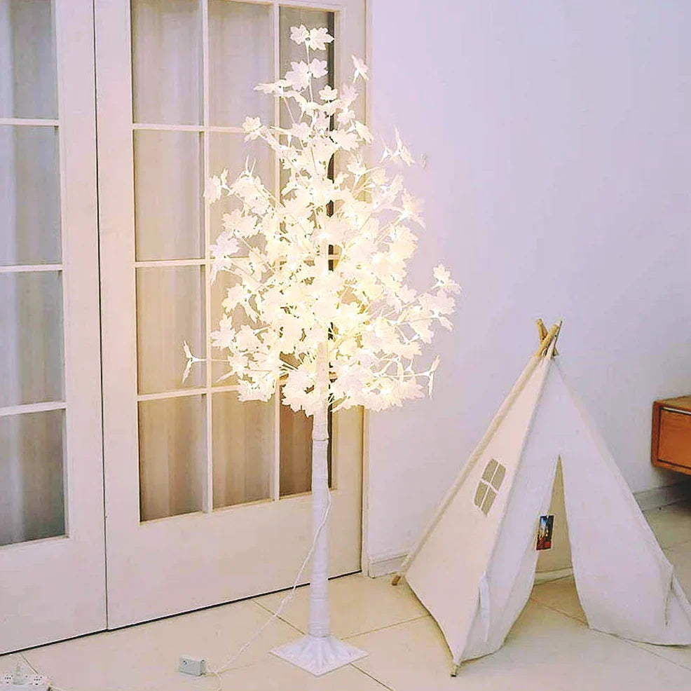 Copac Decorativ Iluminat cu 200 LED-uri, 180 cm Inaltima, Lu