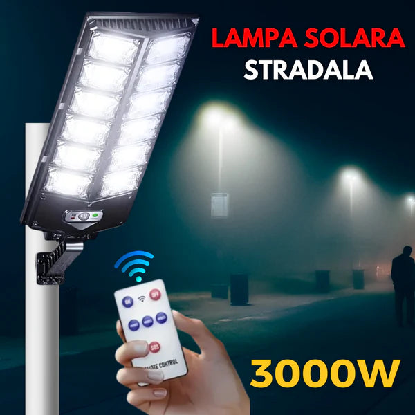 Lampa solară stradală 3300 - Picior metalic