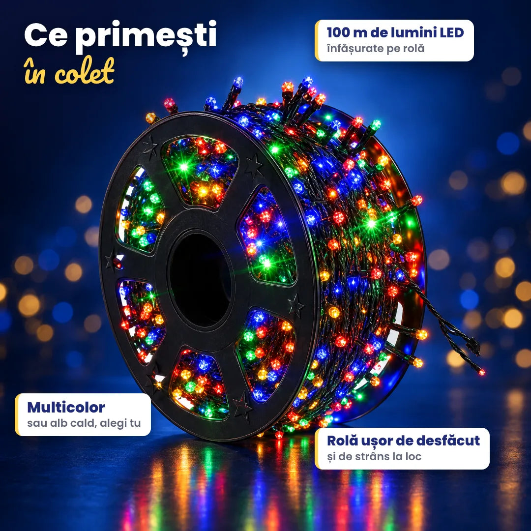 Rola instalației LED de 100 m