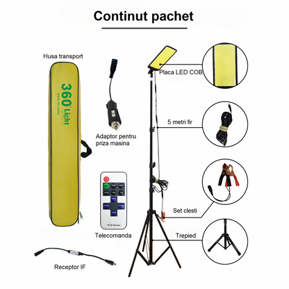 Kit Nocturna eLIVE FR-04 - Proiector LED Camping 47W Waterproof