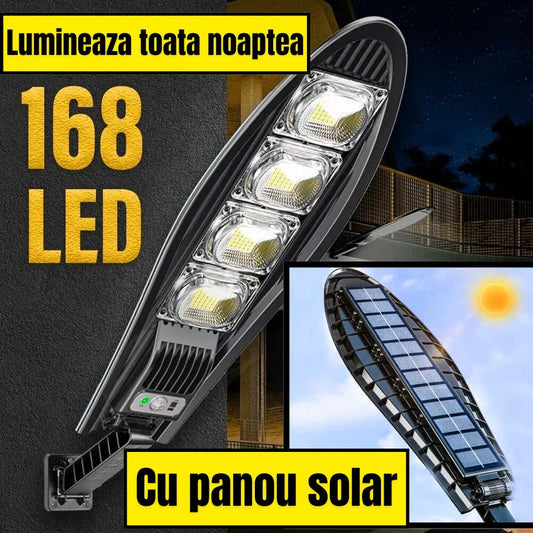 SET 3 x Lampa Stradala cu 90 LED-uri, Incarcare Solara