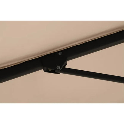 Umbrela de gradina ajustabila cu brat de metal, crem