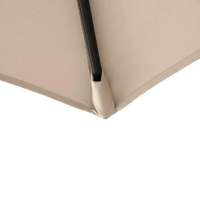 Umbrela de gradina ajustabila cu brat de metal, crem