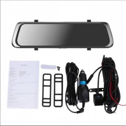 9.66inch 1080p Dual Lens Touchable Screen Car Recorder With 