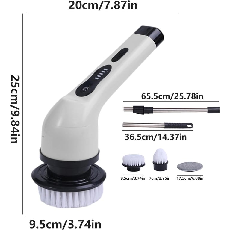 Perie Electrică de Curățare 9 în 1, Reîncărcabilă IPX7