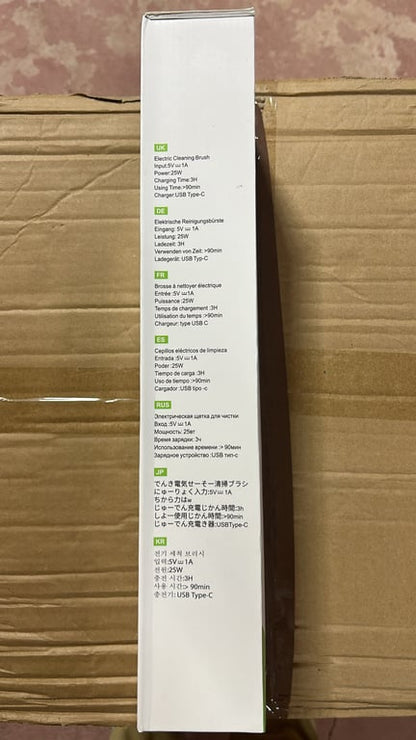 Perie Electrică de Curățare 9 în 1, Reîncărcabilă, 25W, USB Type-C, 9 Capete Interschimbabile
