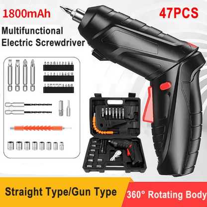 Șurubelniță electrică mini 3,6V, acumulator Li-ion, 2 moduri