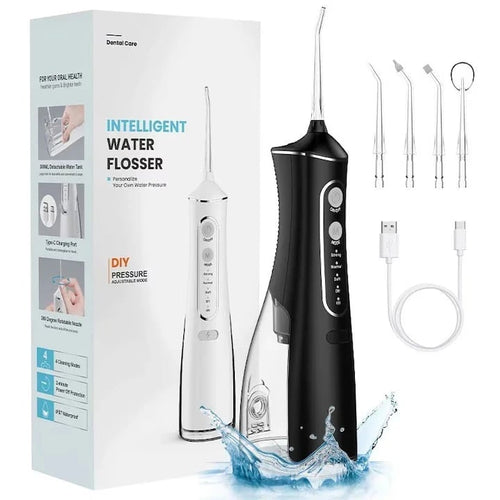 Irigator Bucal Reîncărcabil, Rezervor 200 ml, USB Type-C