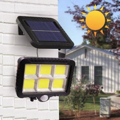 Proiector LED solar cu senzor mișcare, 260LM, panou 5m