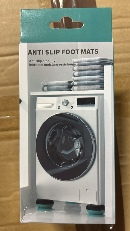 Set 4 Piciorușe Antiderapante pentru Mașina de Spălat – Suport Anti Vibrații și Anti Zgomot