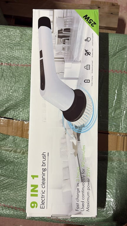 Perie Electrică de Curățare 9 în 1, Reîncărcabilă, 25W, USB Type-C, 9 Capete Interschimbabile