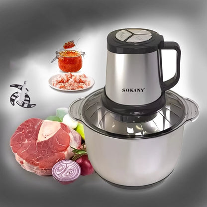 Tocător Electric 5L, 1000W, Inox, Lame Ascuțite Hausberg