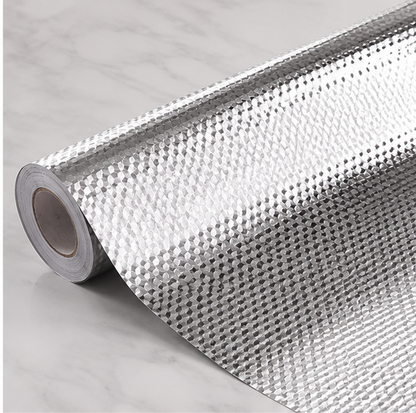 Folie autocolantă aluminiu argintie 60x300cm mobilier