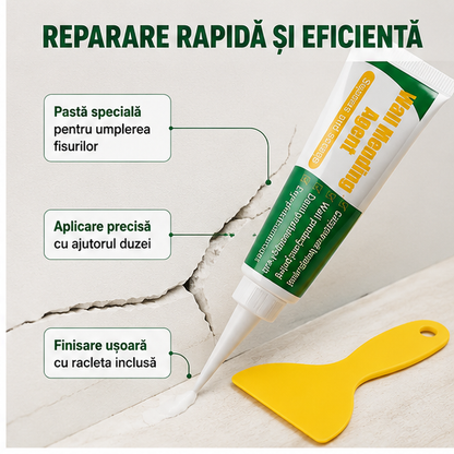 Kit Reparare Pereți - Pastă pentru Fisuri și Găuri