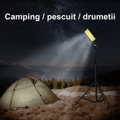 Proiector LED Camping 47W Waterproof, Braț 4,5m, Kit