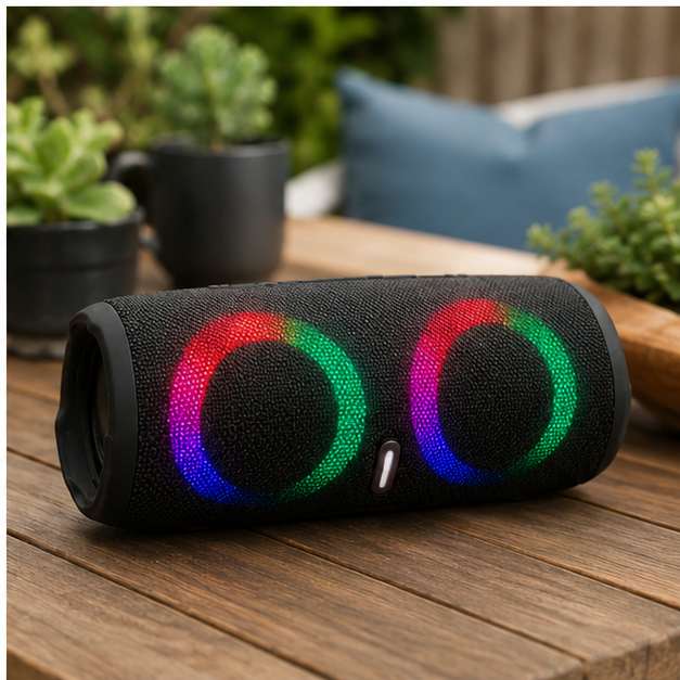 Boxă portabilă RGB CHARGE5, IP65, Bluetooth, Negru