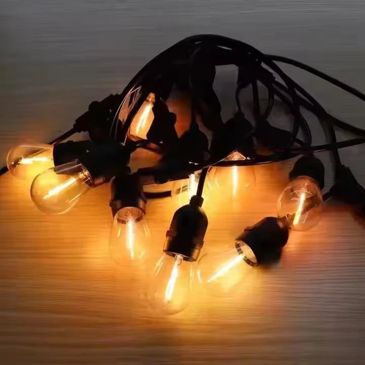 Ghirlandă Solară LED 10m pentru Exterior – Iluminare Decorativă, IP65