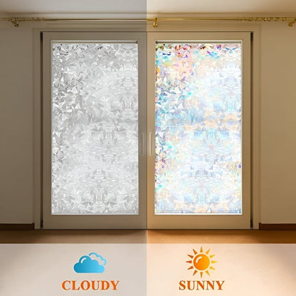 Folie Decorativă Autoadezivă Curcubeu Geam 60x200cm