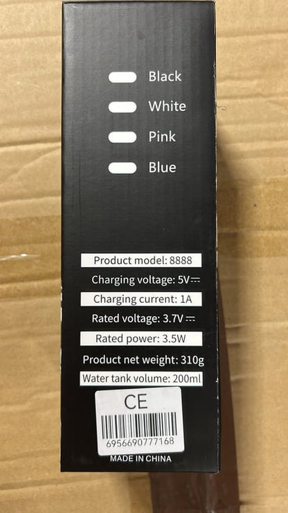 Irigator Bucal Reîncărcabil, 3 Moduri de Curățare, Încărcare USB Type-C