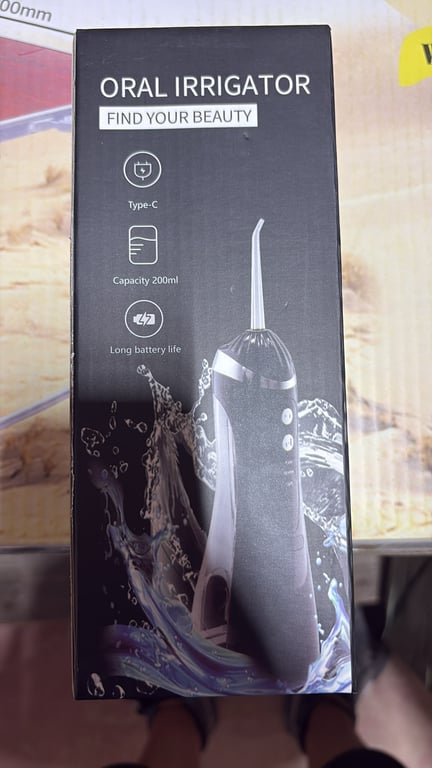 Irigator Bucal Reîncărcabil, 3 Moduri de Curățare, Încărcare USB Type-C