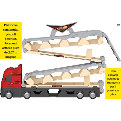 Trailer Transportor pentru Mașinuțe cu Catapultă – Pliabil, Capacitate 16 Mașinuțe