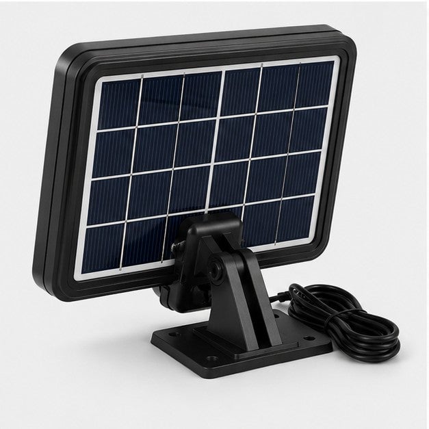 Proiector LED solar cu senzor mișcare, 260LM, panou 5m