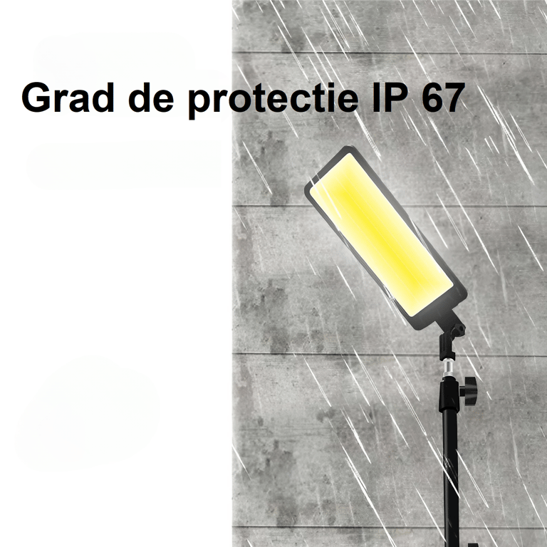 Proiector LED Camping 47W Waterproof, Braț 4,5m, Kit