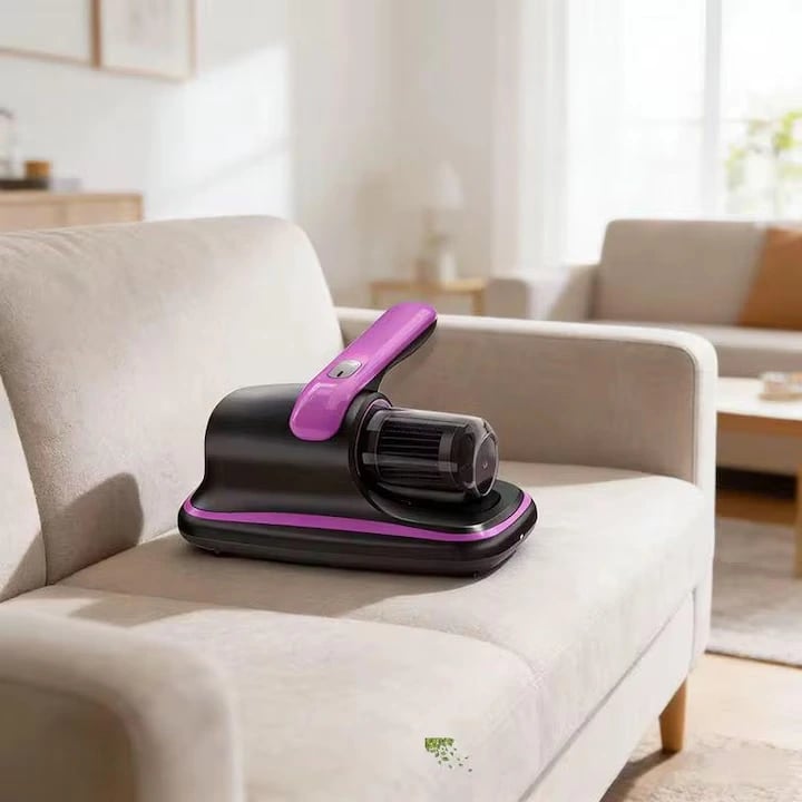 Mini Aspirator pentru Acarieni fără Fir BS-801 – Sterilizare UV-C, Aspirație Puternică, 100W